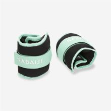 Bracelets lestés avec boucle Aquagym, 2 x 0.5 kg, vert clair