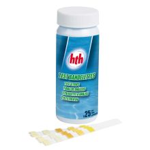 HTH Test bandelette, chlore, pH, alcalinité, brome, stabilisant, dureté (25 unit